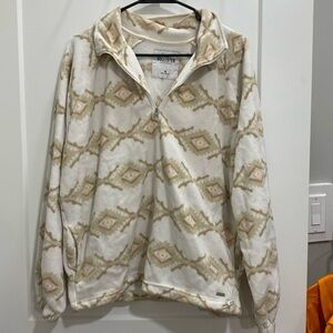 hollister patterned fleece